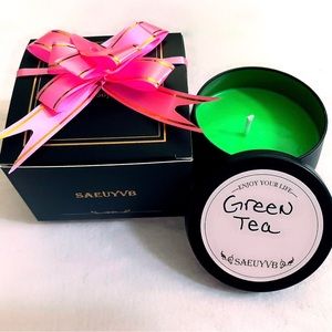 Candles! Candles of all scents! This one is green tea